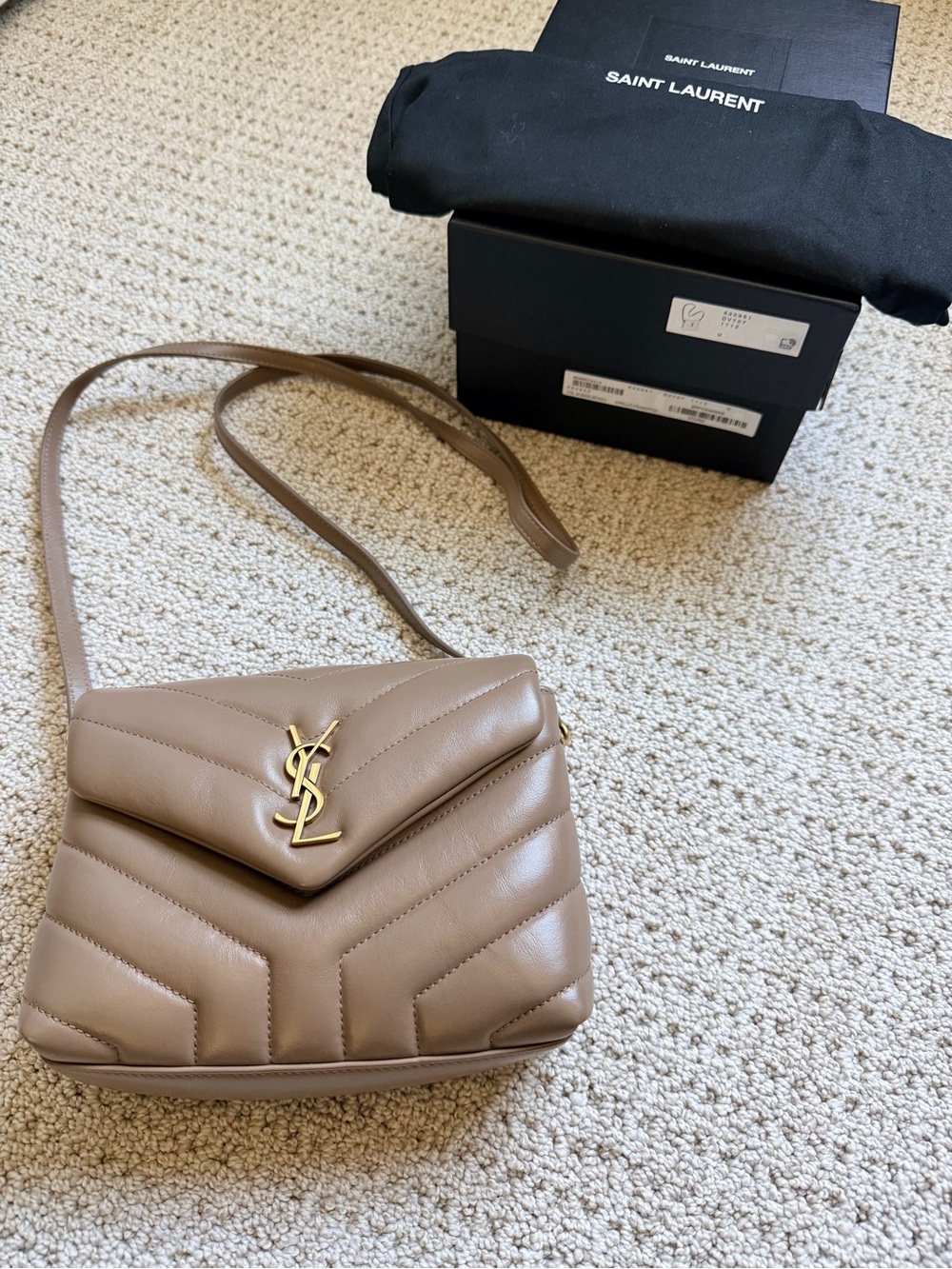 YSL Quilted Leather Crossbody Bag